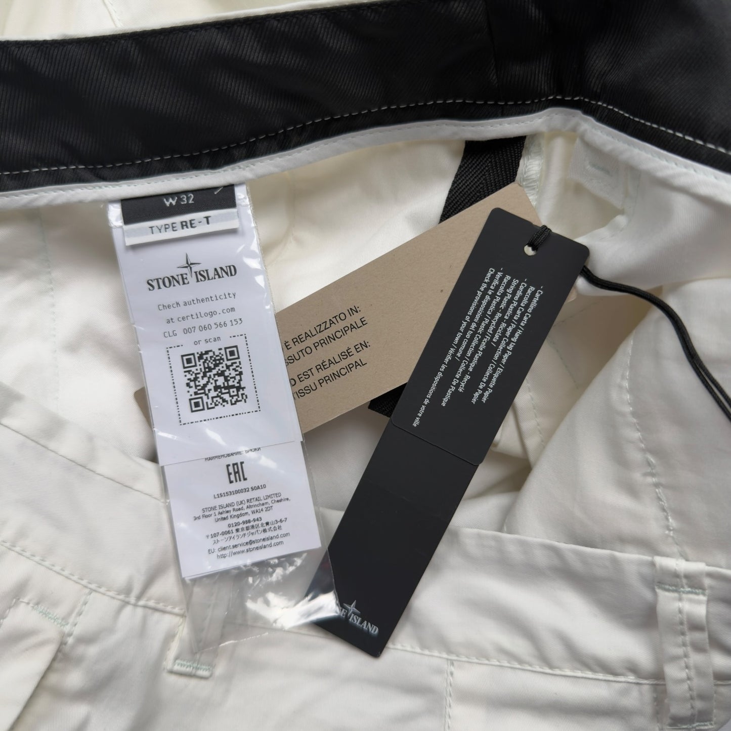 S/S 25 Stone Island Organic Cotton Twill Cargo Trousers