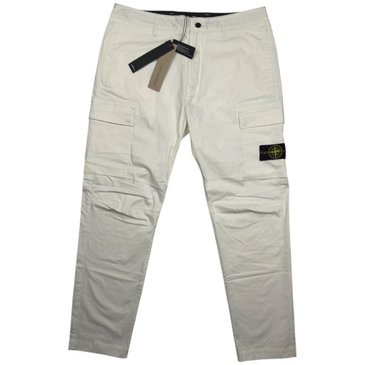 S/S 26 Stone Island Organic Cotton Twill Cargo Trousers
