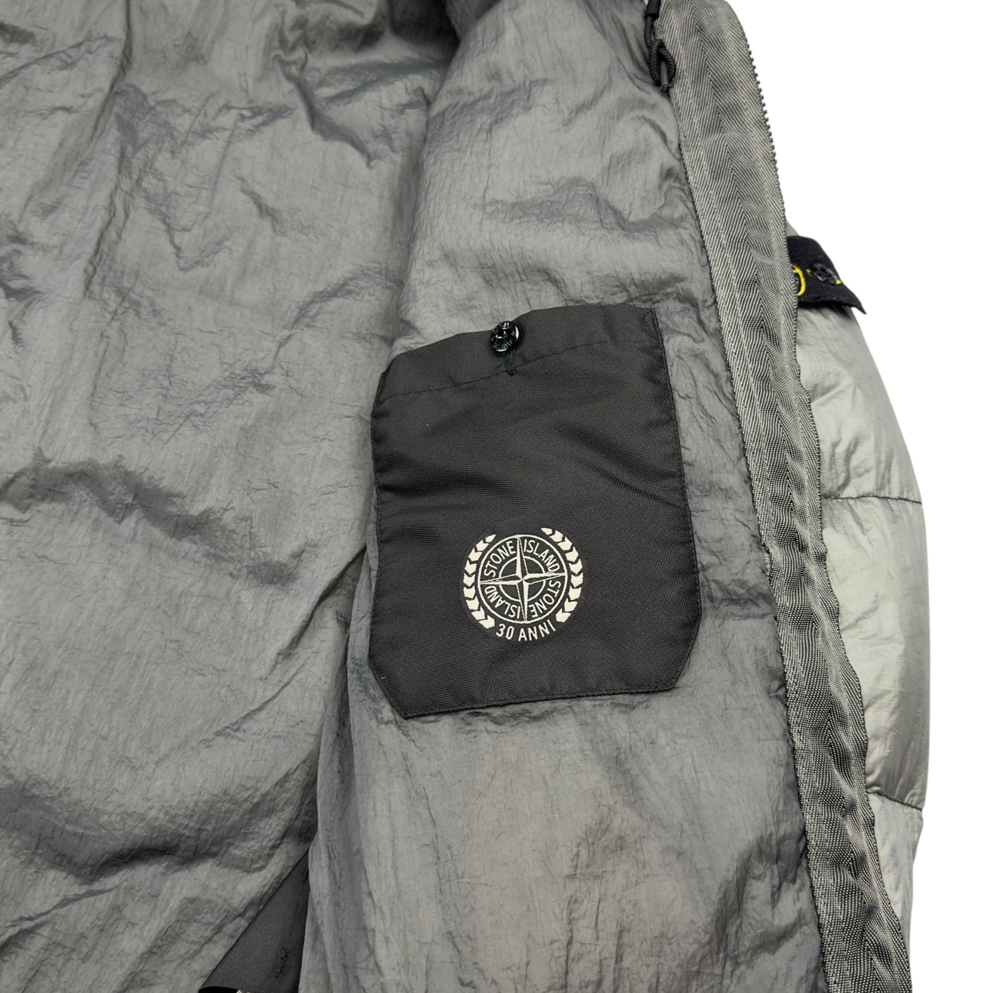 A/W 12 Stone Island Down_26 GR X SQM_N Down Puffer Jacket - Silver