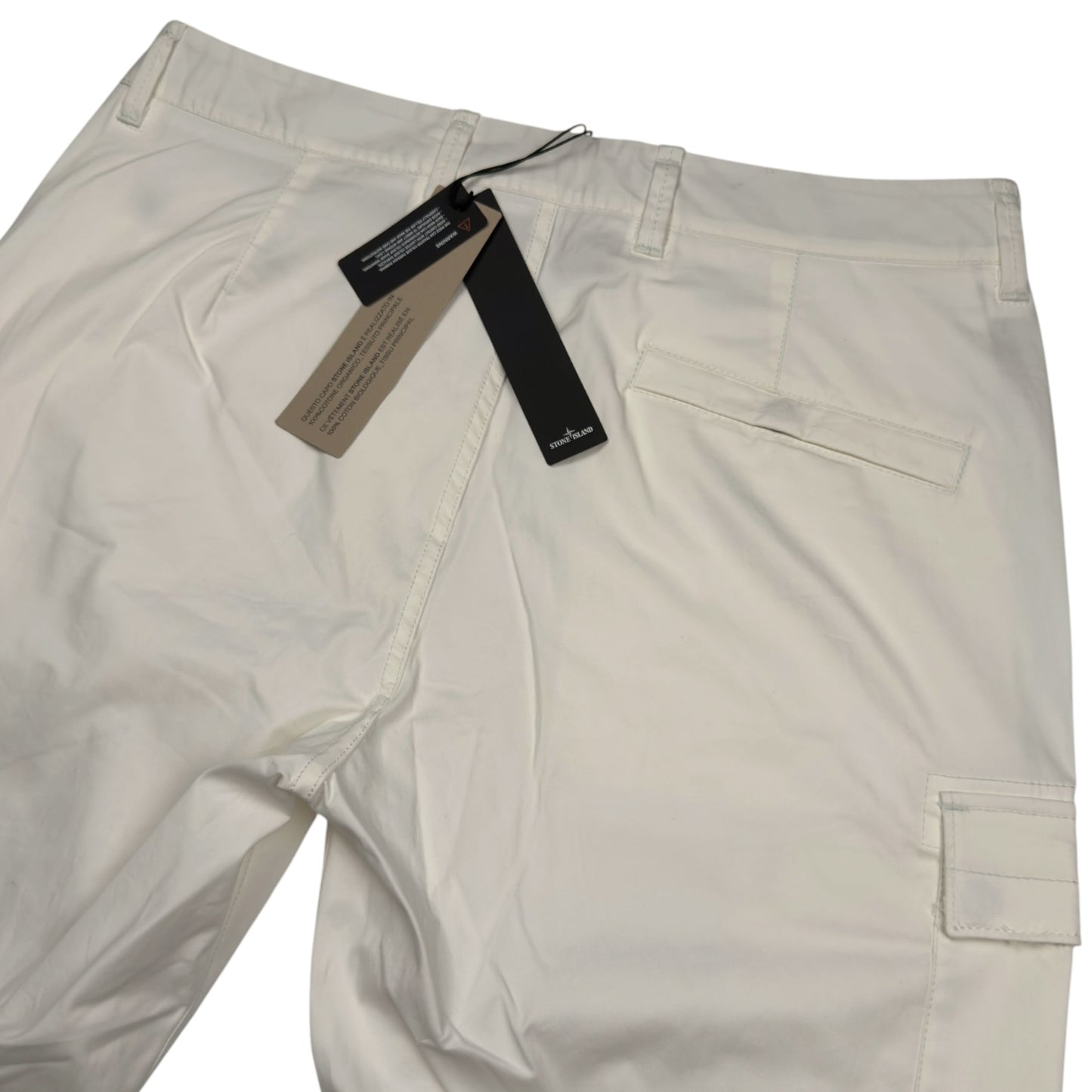 S/S 25 Stone Island Organic Cotton Twill Cargo Trousers