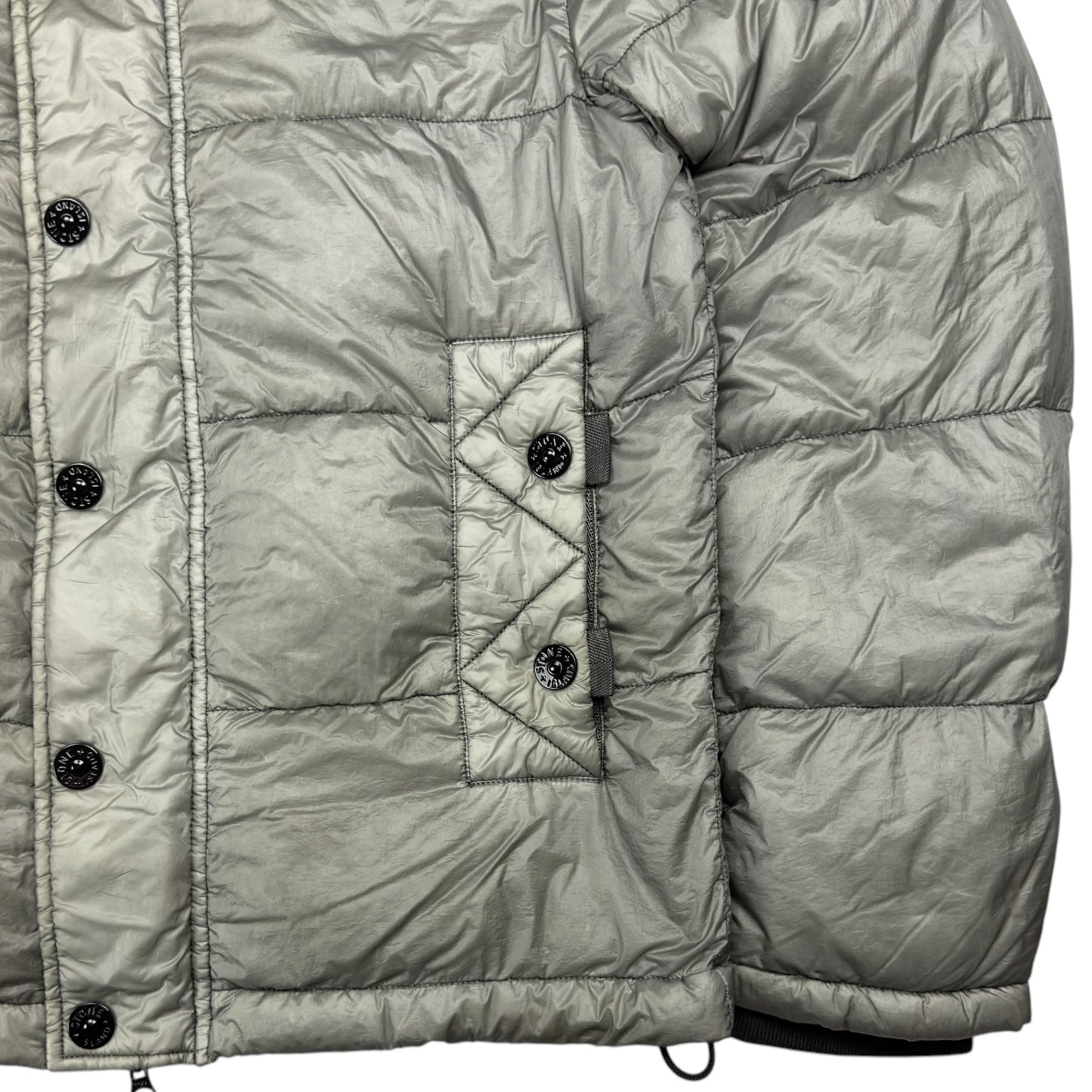 A/W 12 Stone Island Down_26 GR X SQM_N Down Puffer Jacket - Silver