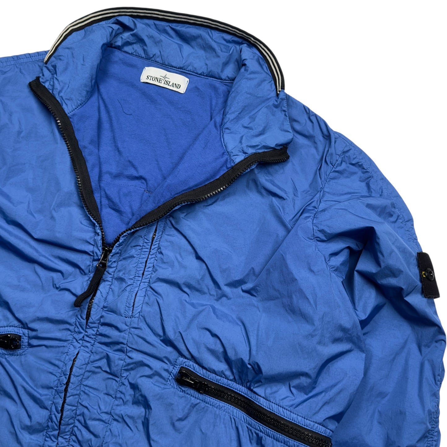 S/S 19 Stone Island Crinkle Reps NY Jacket - Blue