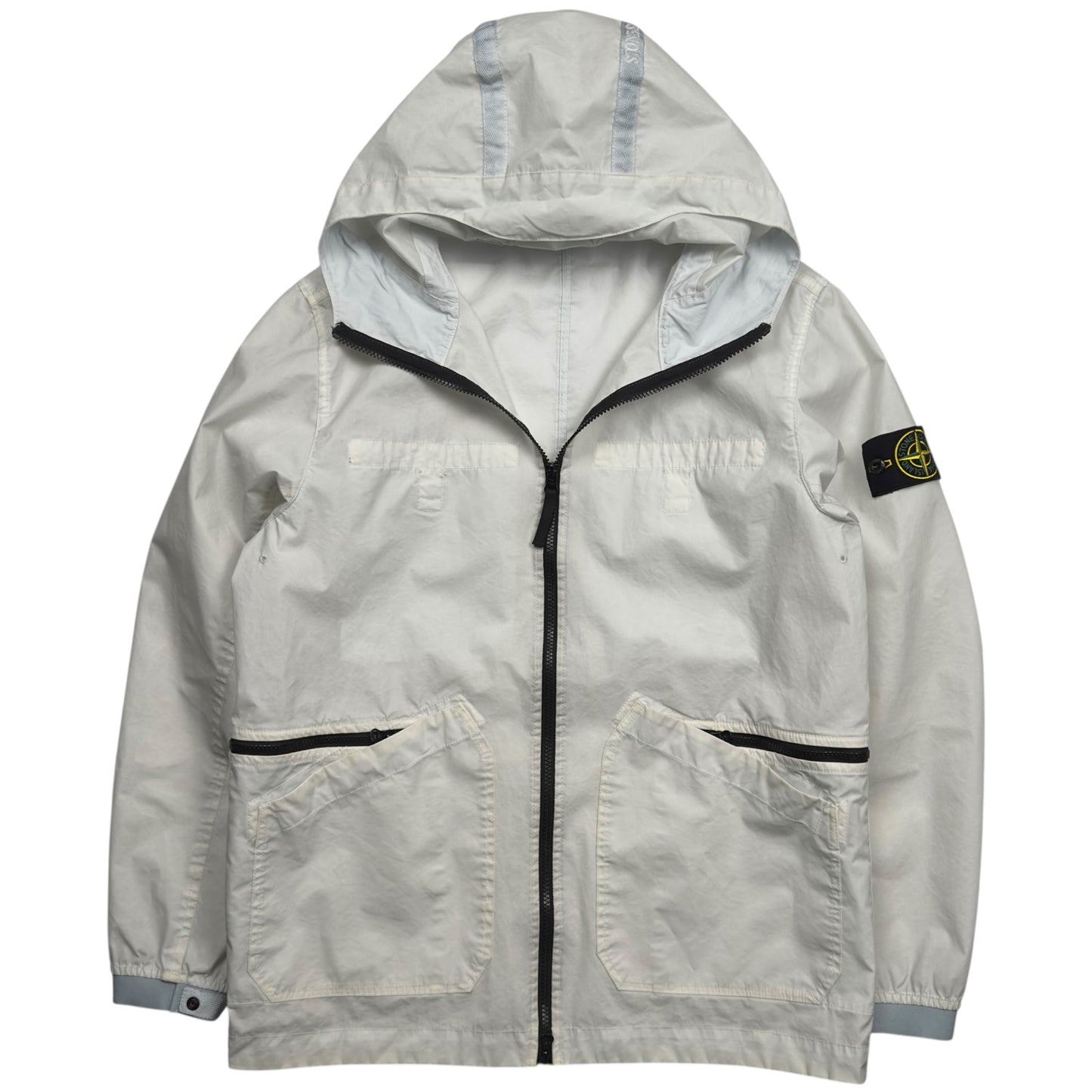 S/S 22 Stone Island Aggressive Gommato Jacket - White