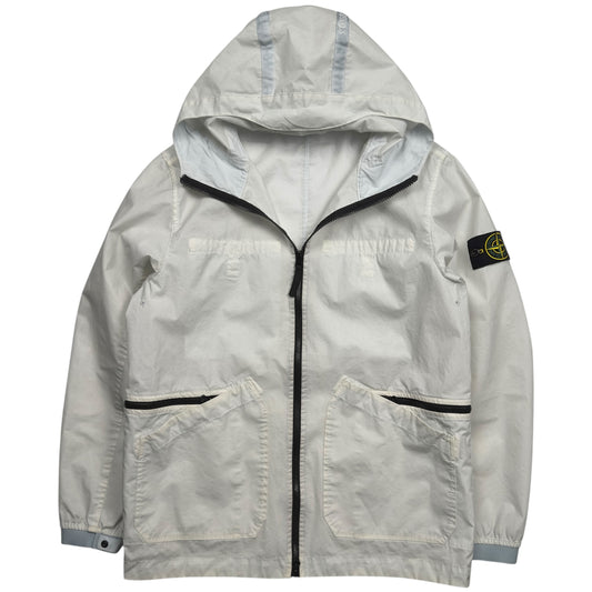 S/S 22 Stone Island Aggressive Gommato Jacket - White