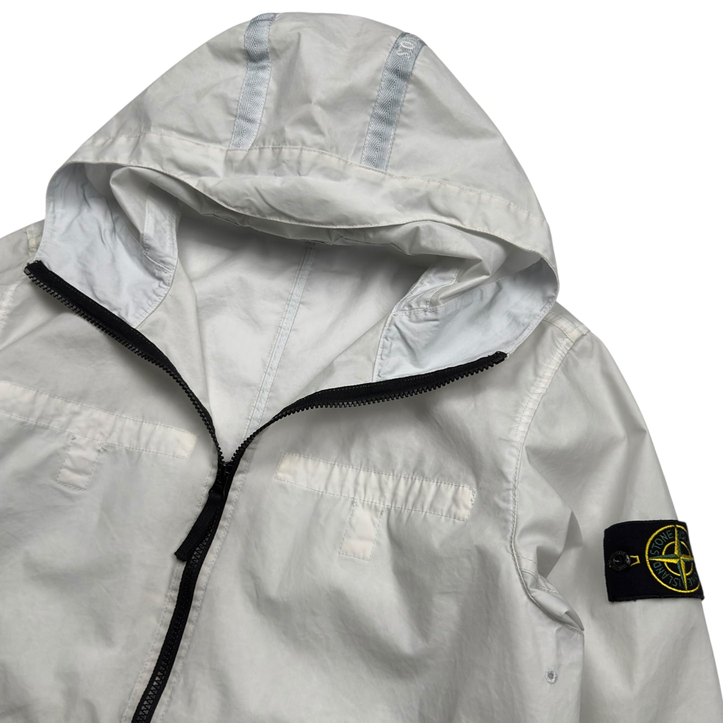 S/S 22 Stone Island Aggressive Gommato Jacket - White
