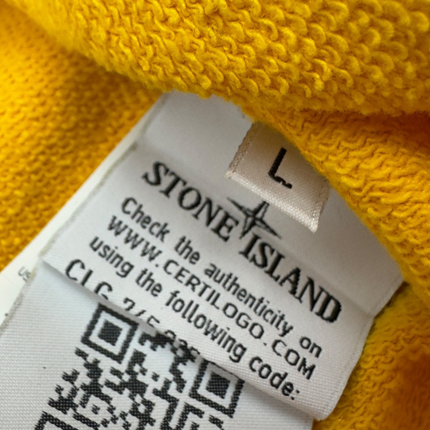 S/S 18 Stone Island Crewneck Sweater - Yellow