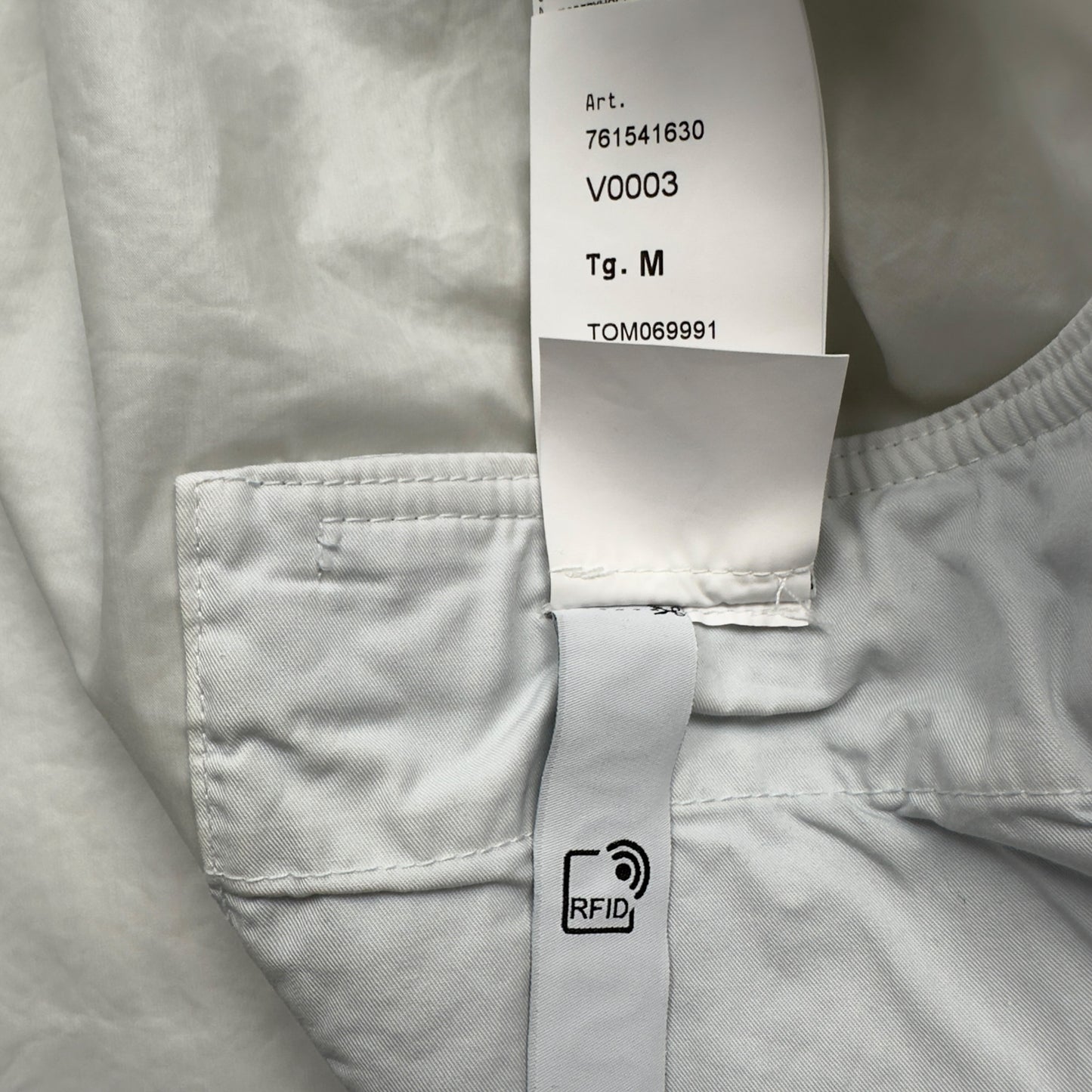 S/S 22 Stone Island Aggressive Gommato Jacket - White