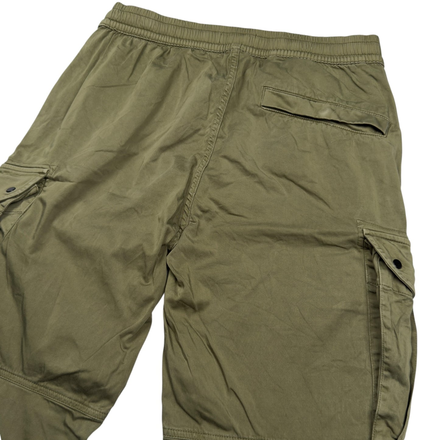 S/S 21 Stone Island Cuffed Cargo Trousers - Khaki