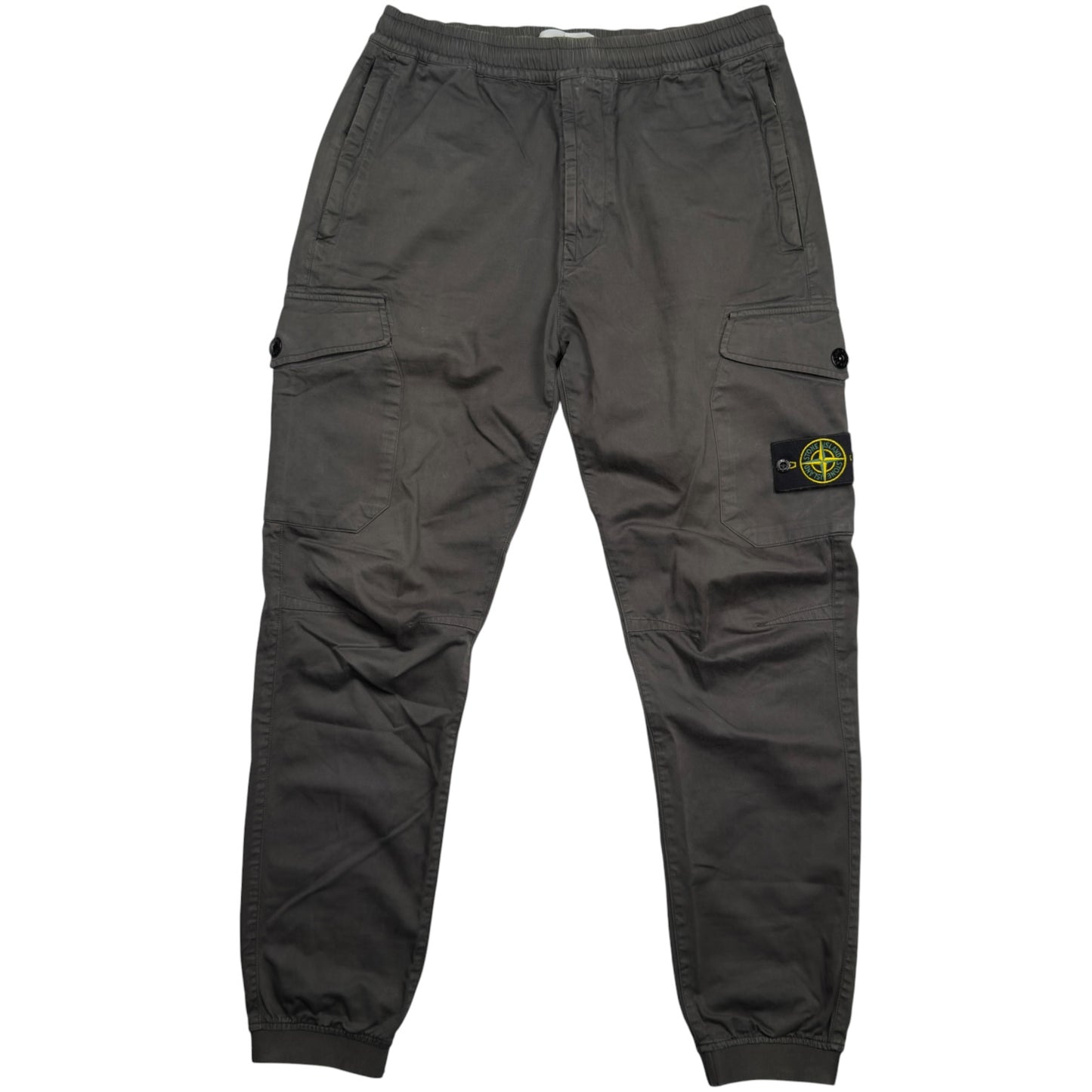 A/W 20 Stone Island Cuffed Cargo Trousers - Dark Grey