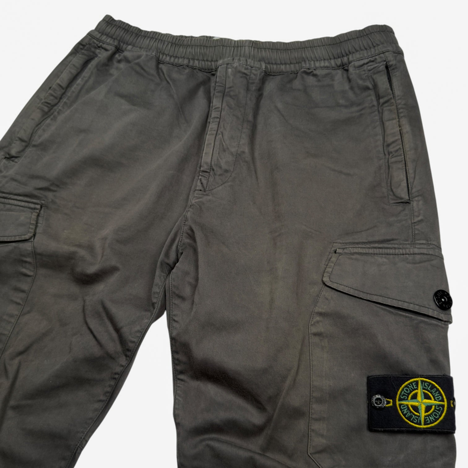 A/W 20 Stone Island Cuffed Cargo Trousers - Dark Grey