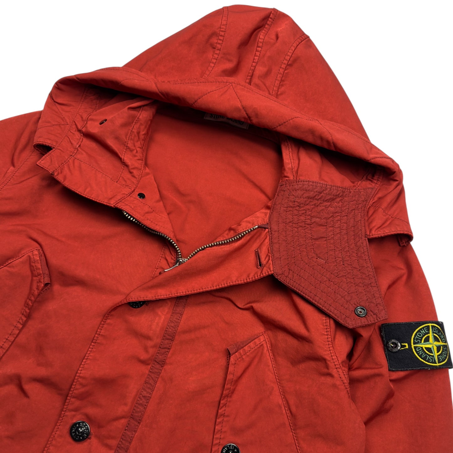 S/S 19 Stone Island David TC Parka Jacket - Red