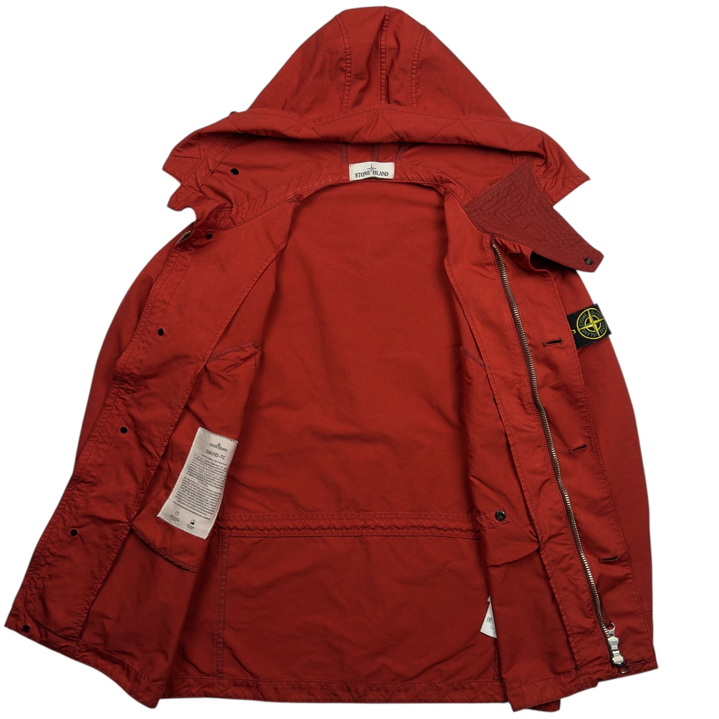 S/S 19 Stone Island David TC Parka Jacket - Red