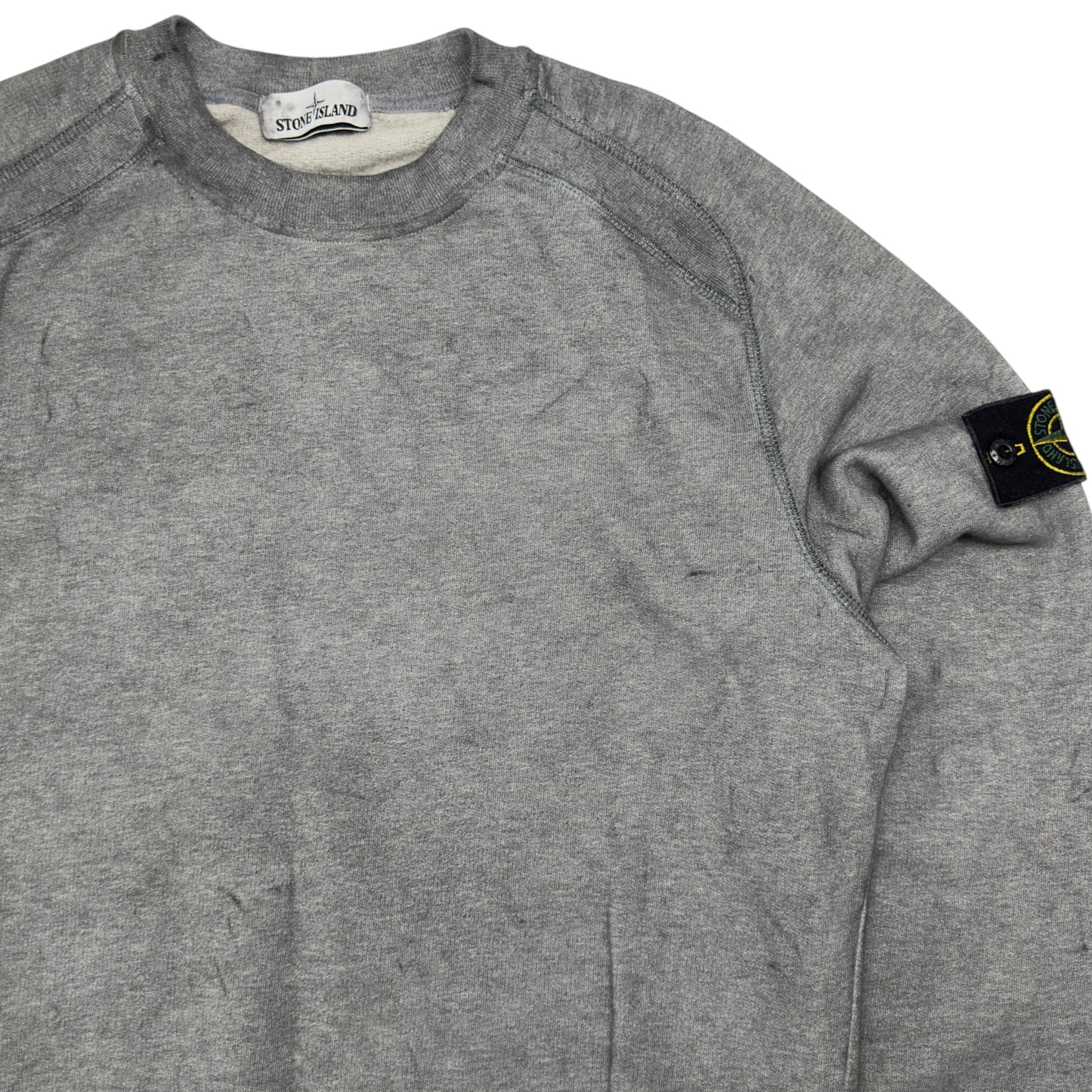 A/W 20 Stone Island Dust Colour Treatment Sweater - Grey