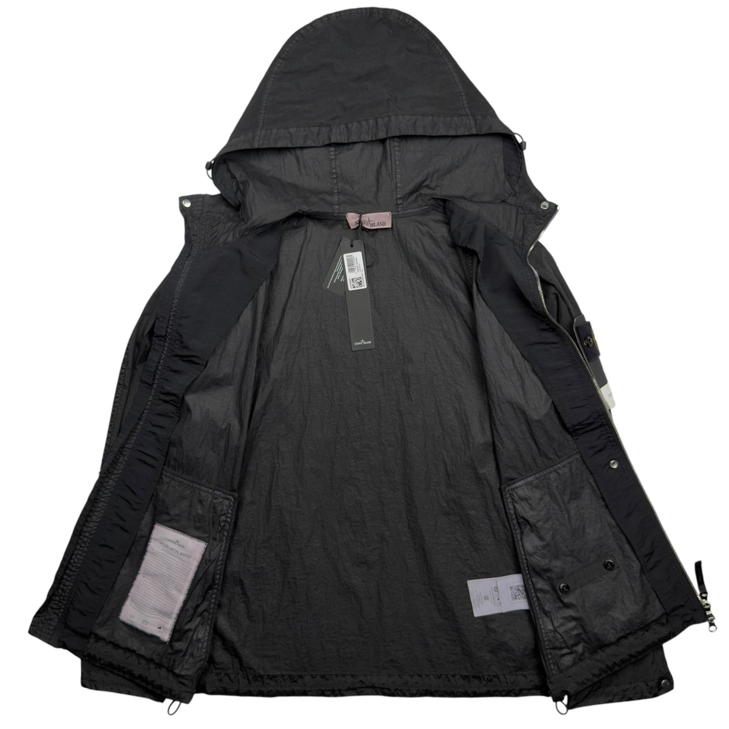 S/S 25 Stone Island Nylon Metal Watro Jacket - Black