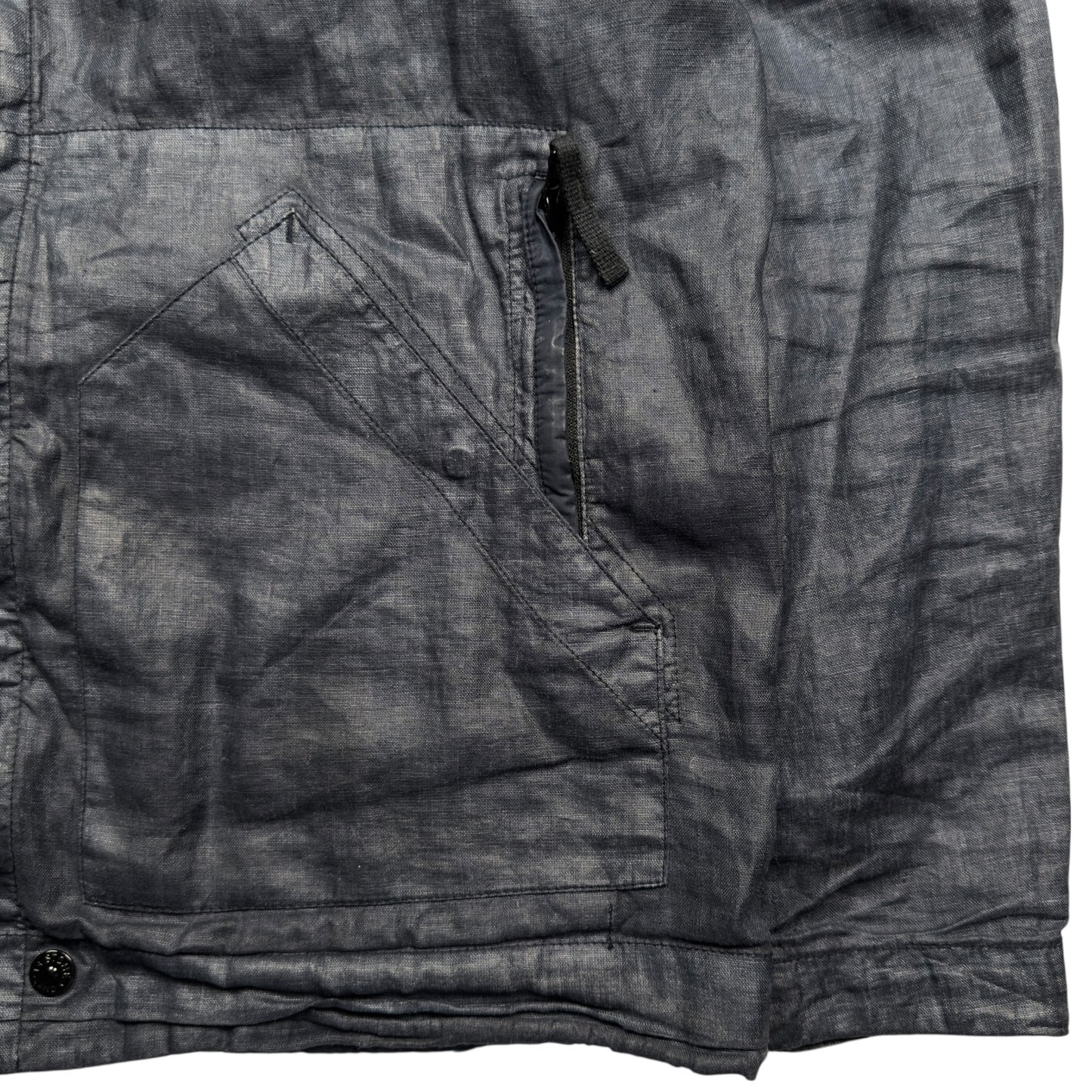 S/S 14 Stone Island Lino Watro Tela Jacket - Navy
