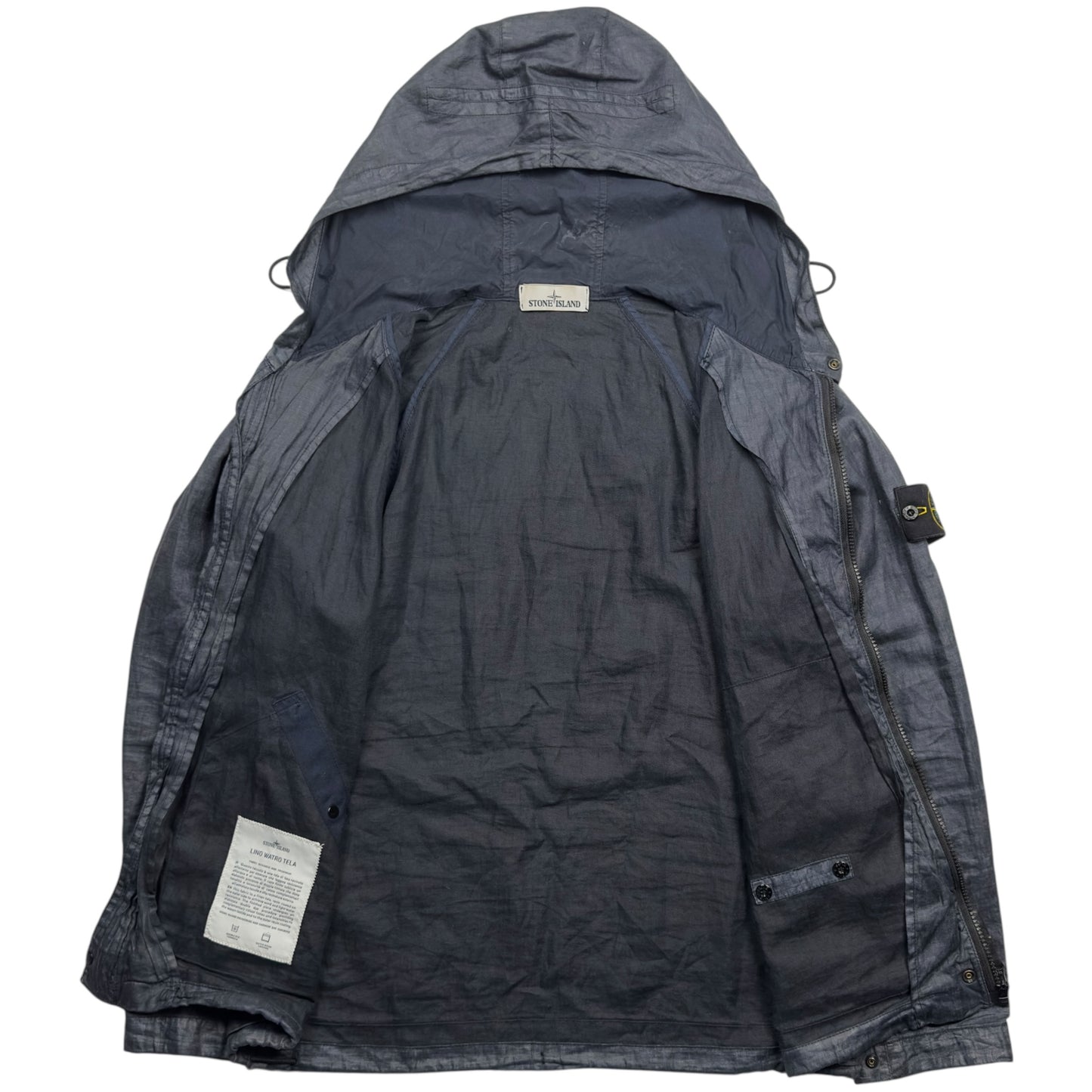 S/S 14 Stone Island Lino Watro Tela Jacket - Navy