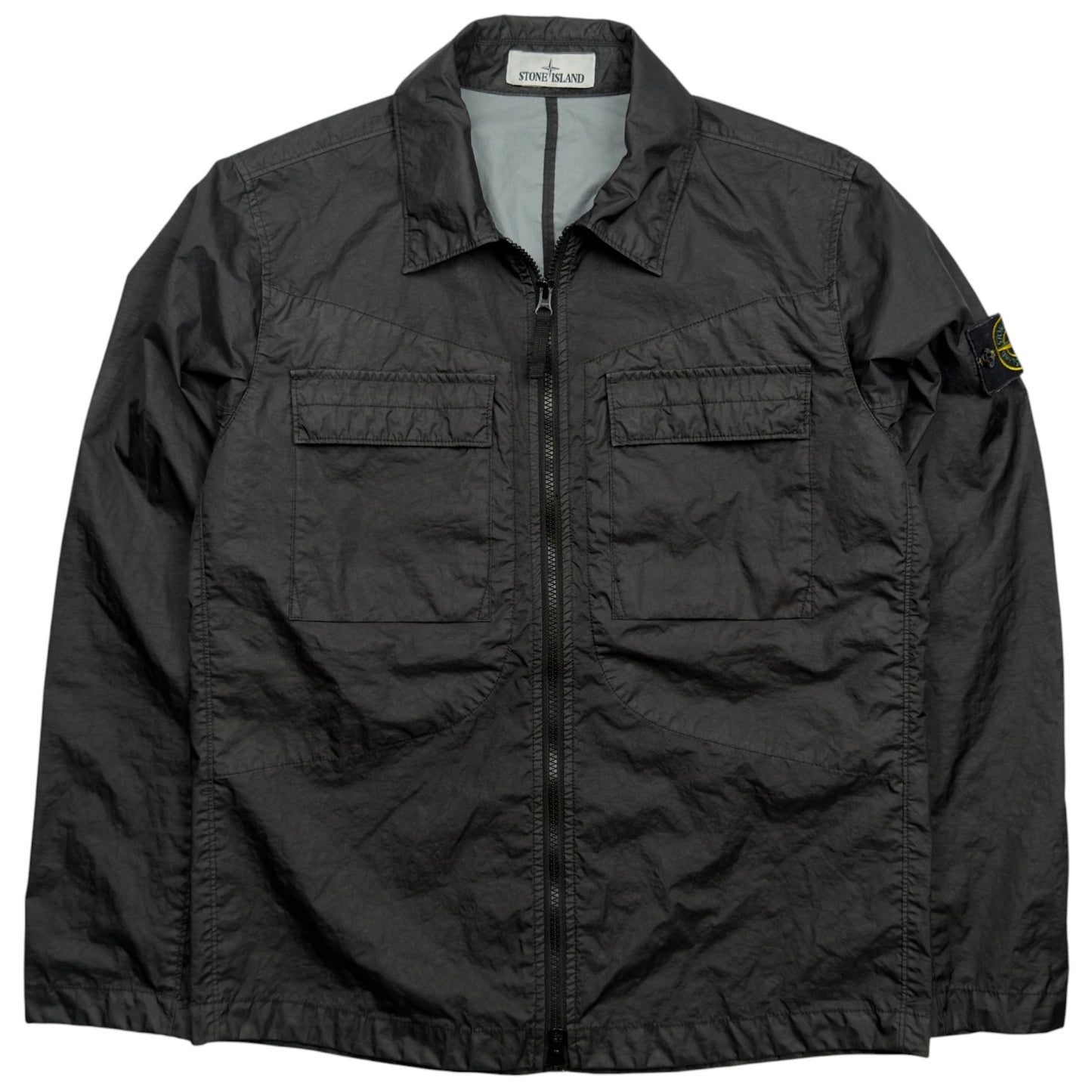 S/S 22 Stone Island Membrana 3L TC Overshirt - Black