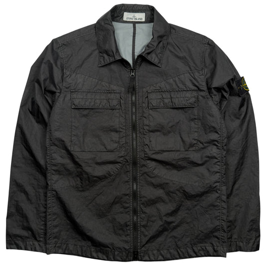 S/S 22 Stone Island Membrana 3L TC Overshirt - Black