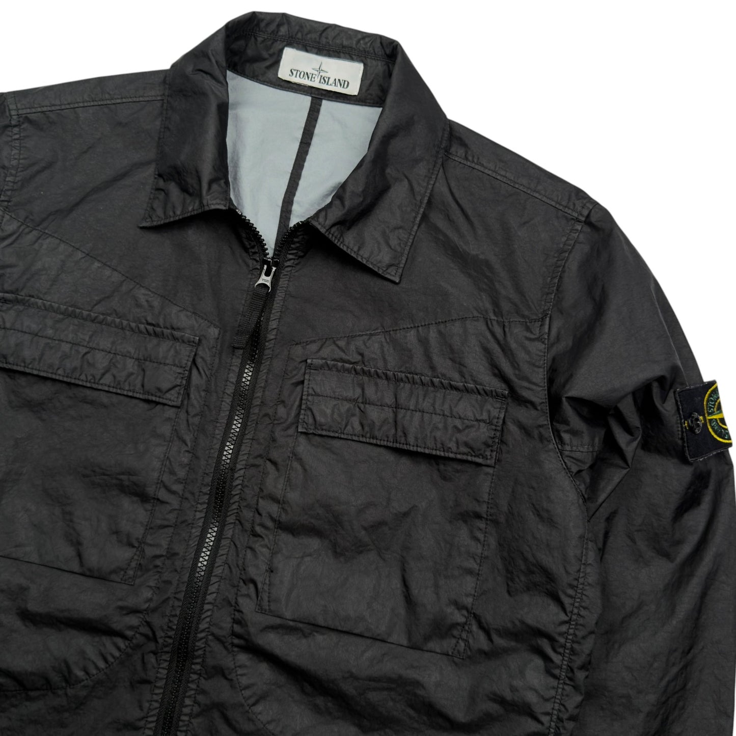 S/S 22 Stone Island Membrana 3L TC Overshirt - Black
