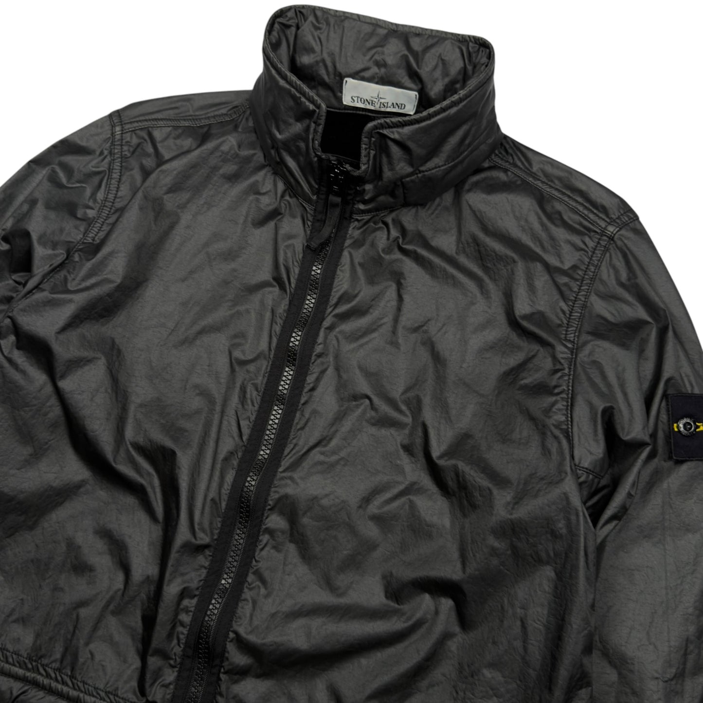 A/W 19 Stone Island Lamy Flock Trench Coat - Black