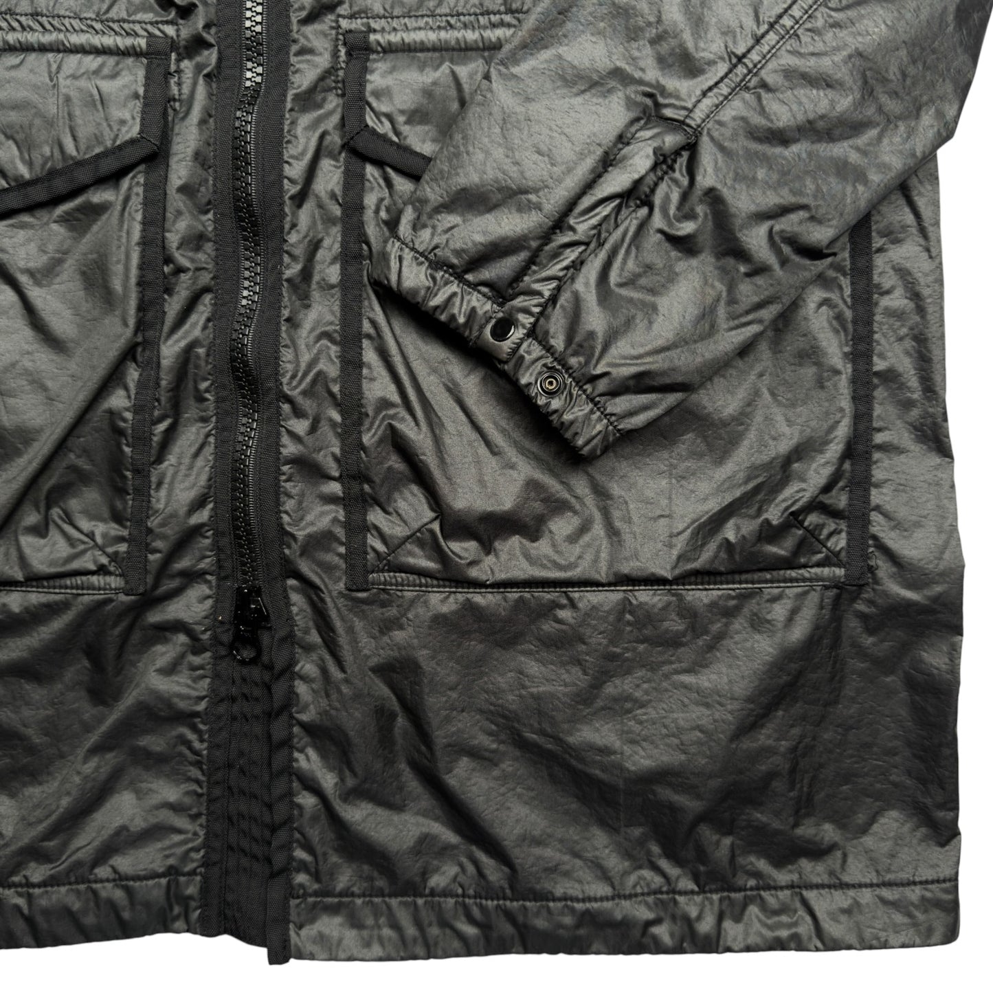 A/W 19 Stone Island Lamy Flock Trench Coat - Black