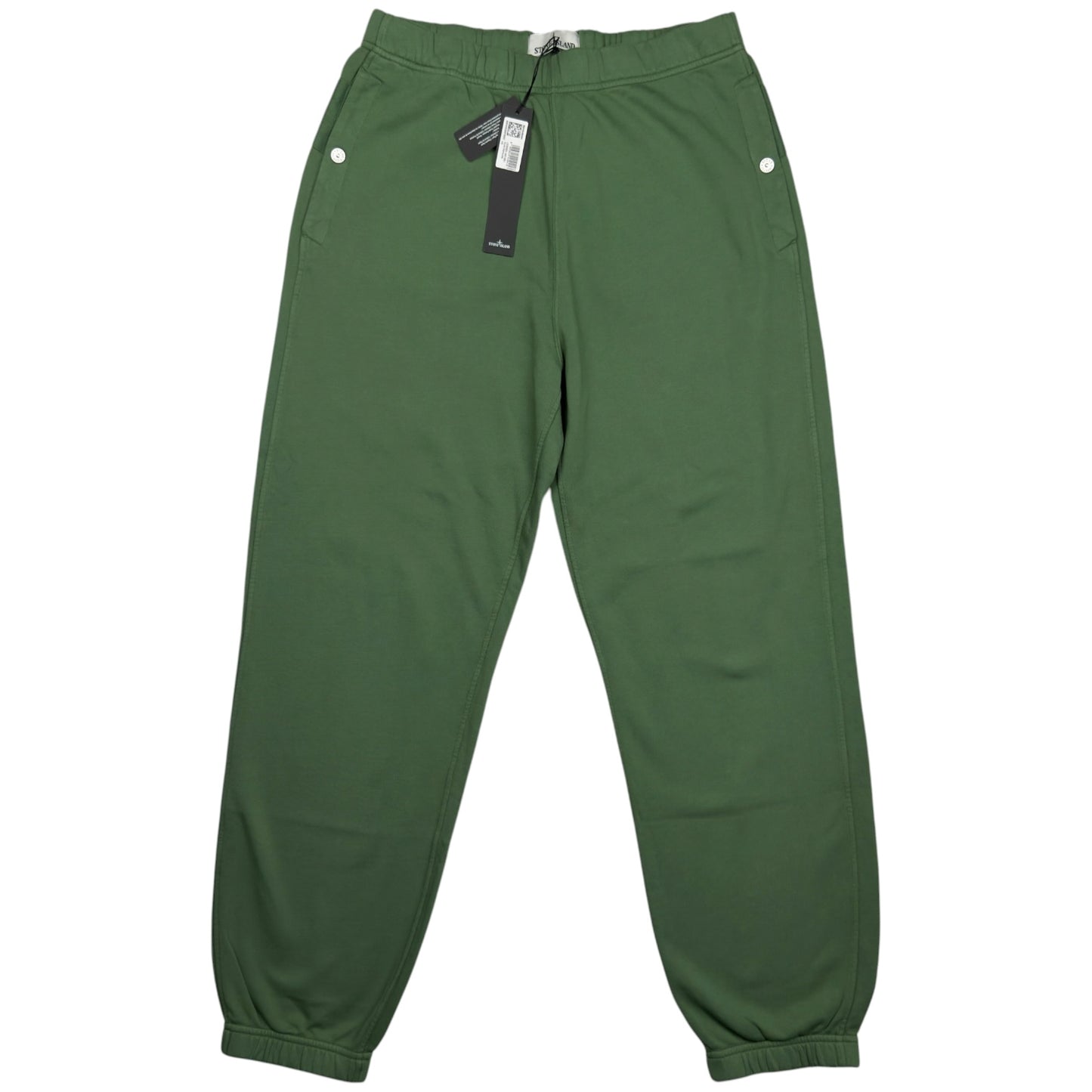 S/S 25 Stone Island Marina Cotton Fleece Joggers - Green