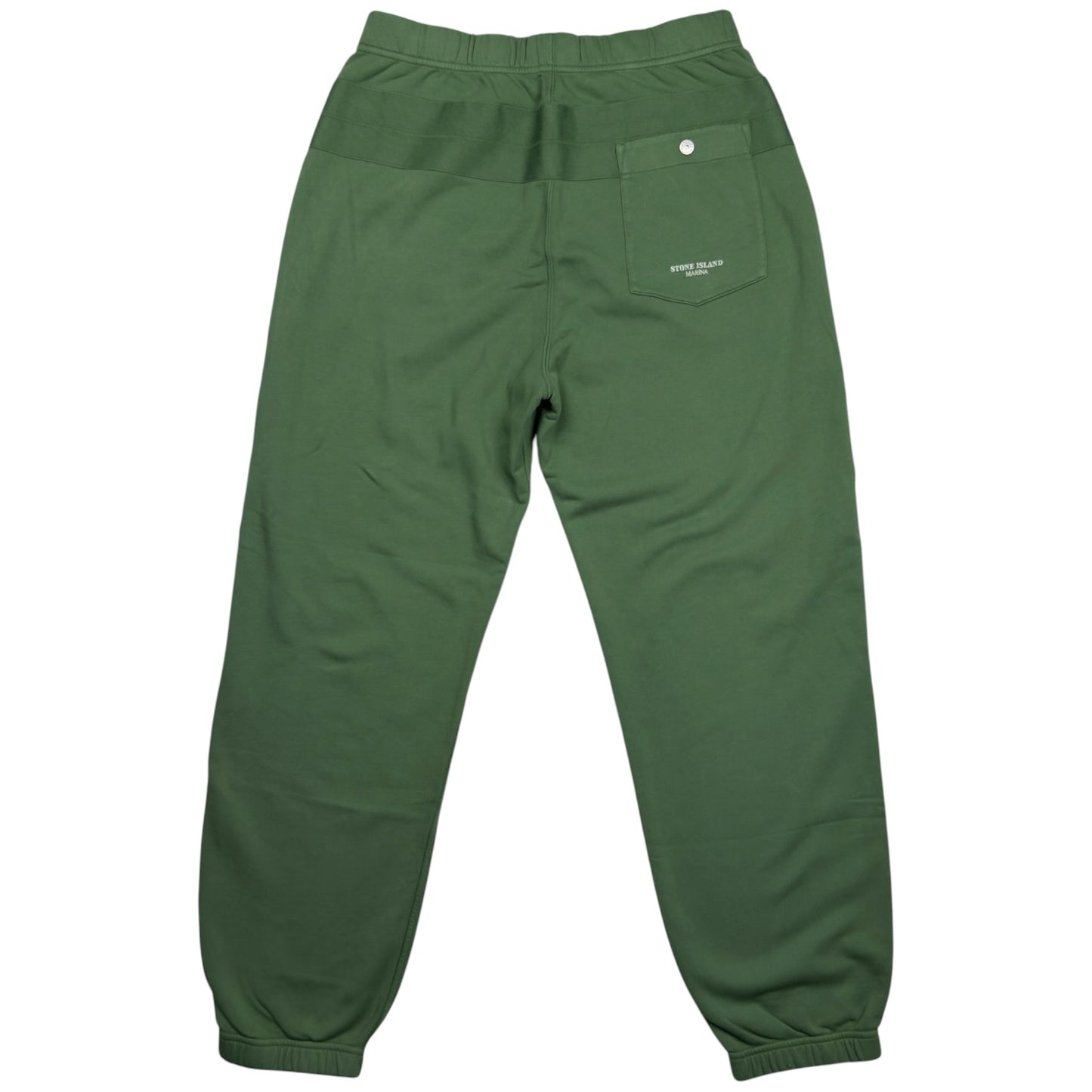 S/S 25 Stone Island Marina Cotton Fleece Joggers - Green