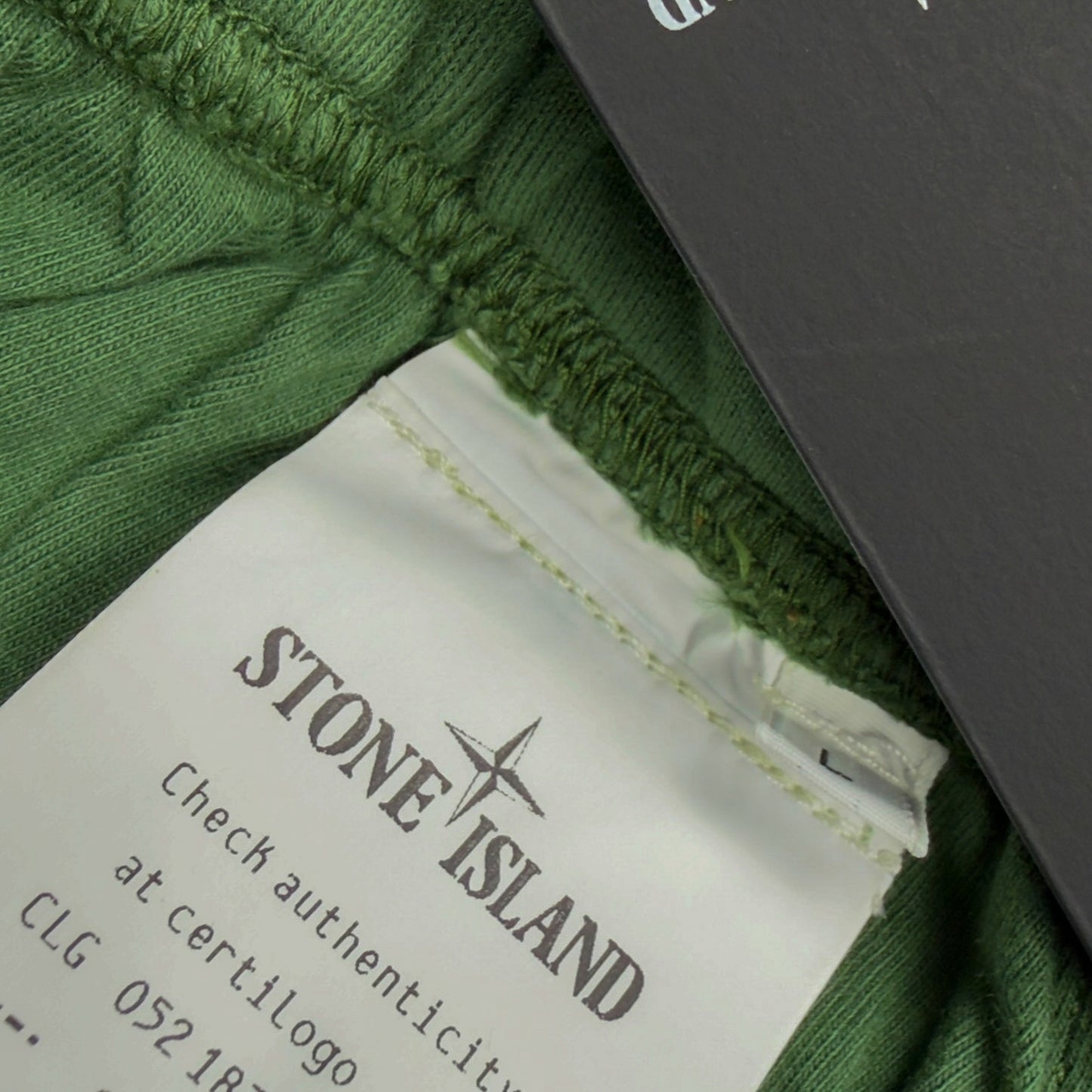 S/S 25 Stone Island Marina Cotton Fleece Joggers - Green