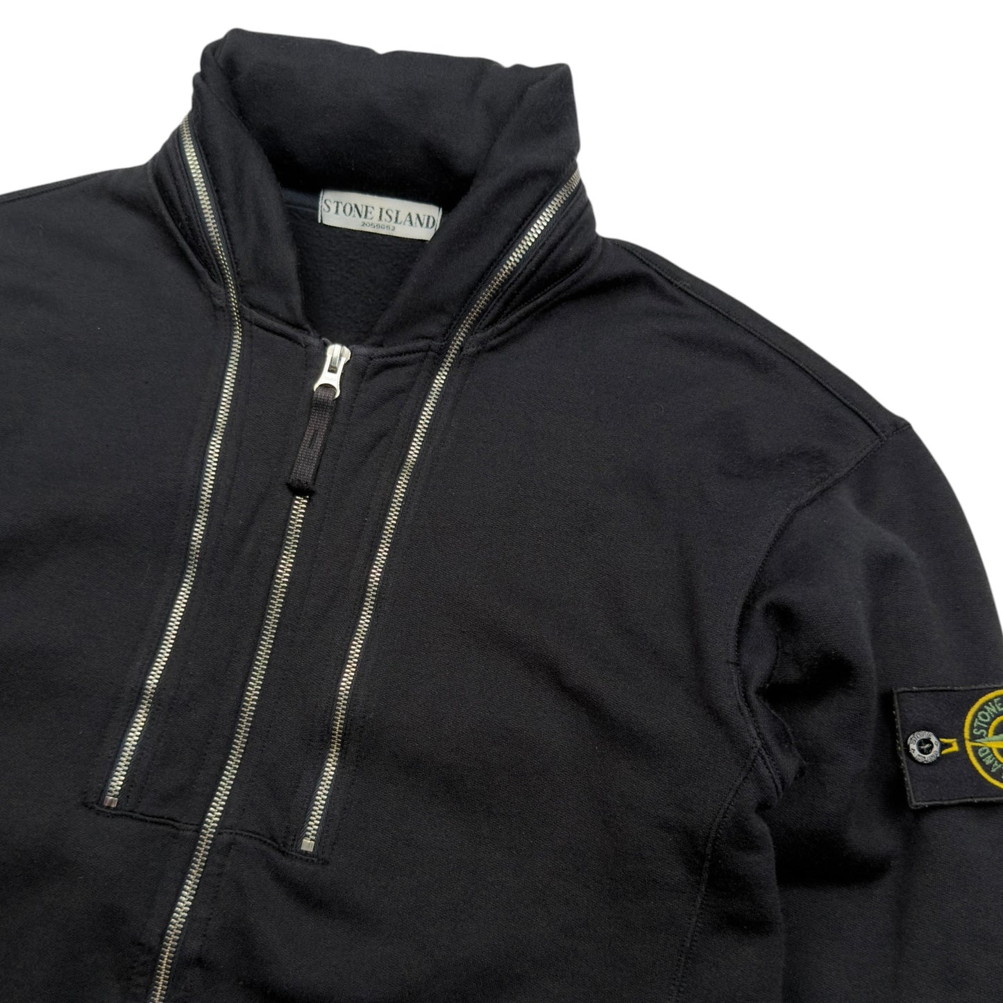 A/W 10 Stone Island Concealed Hood Full Zip Sweater