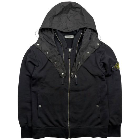A/W 10 Stone Island Concealed Hood Full Zip Sweater
