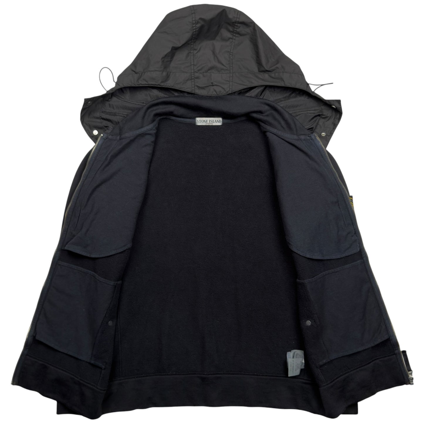 A/W 10 Stone Island Concealed Hood Full Zip Sweater