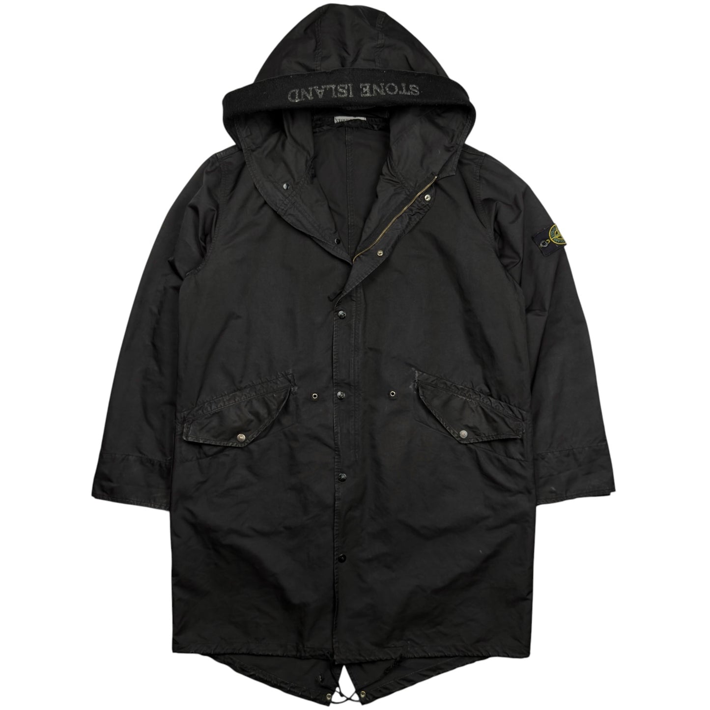 A/W 07 Stone Island David TC Spellout Hood Fishtail Parka Jacket