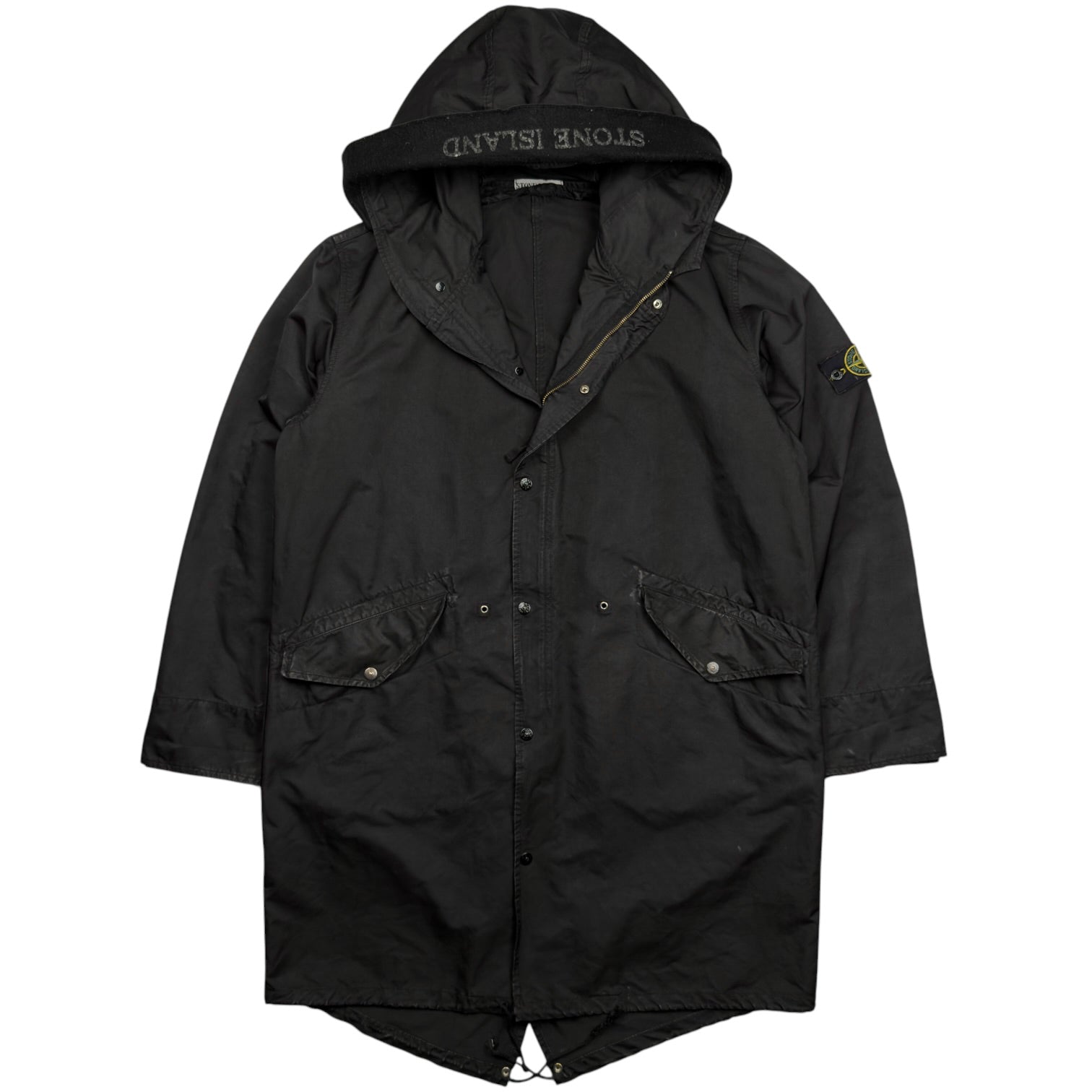 A/W 07 Stone Island David TC Spellout Hood Fishtail Parka Jacket