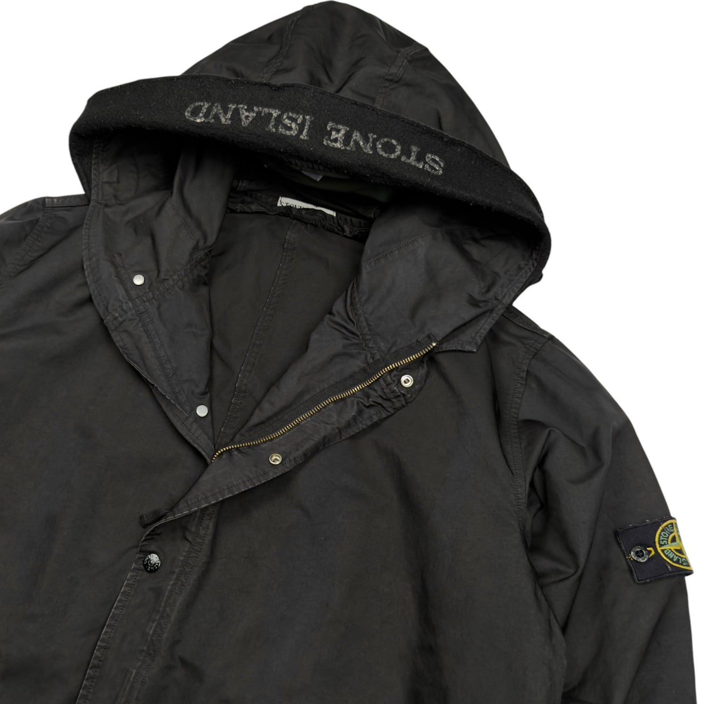 A/W 07 Stone Island David TC Spellout Hood Fishtail Parka Jacket