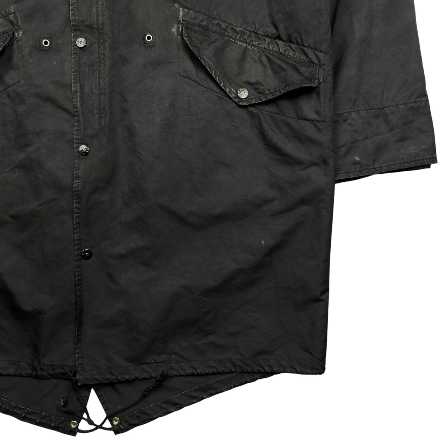 A/W 07 Stone Island David TC Spellout Hood Fishtail Parka Jacket