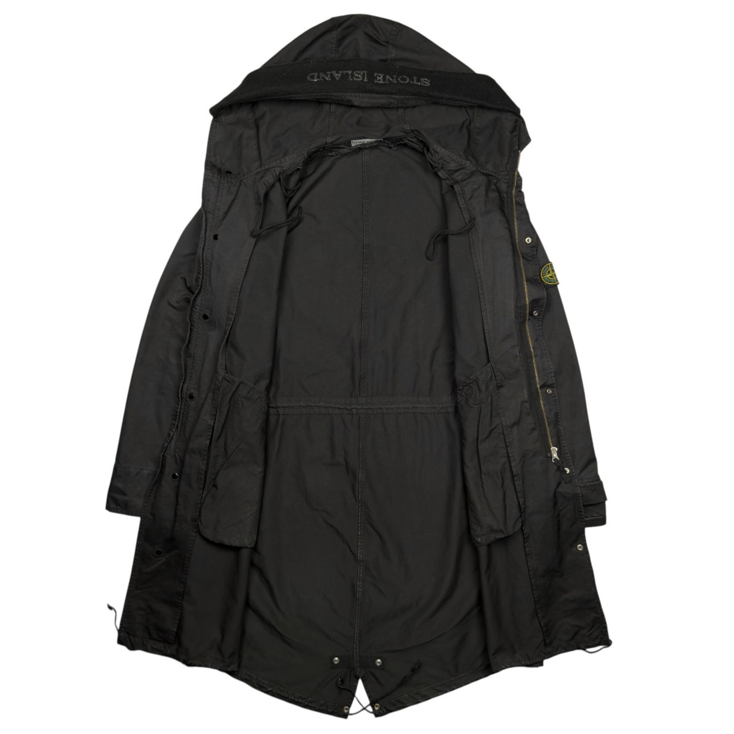 A/W 07 Stone Island David TC Spellout Hood Fishtail Parka Jacket