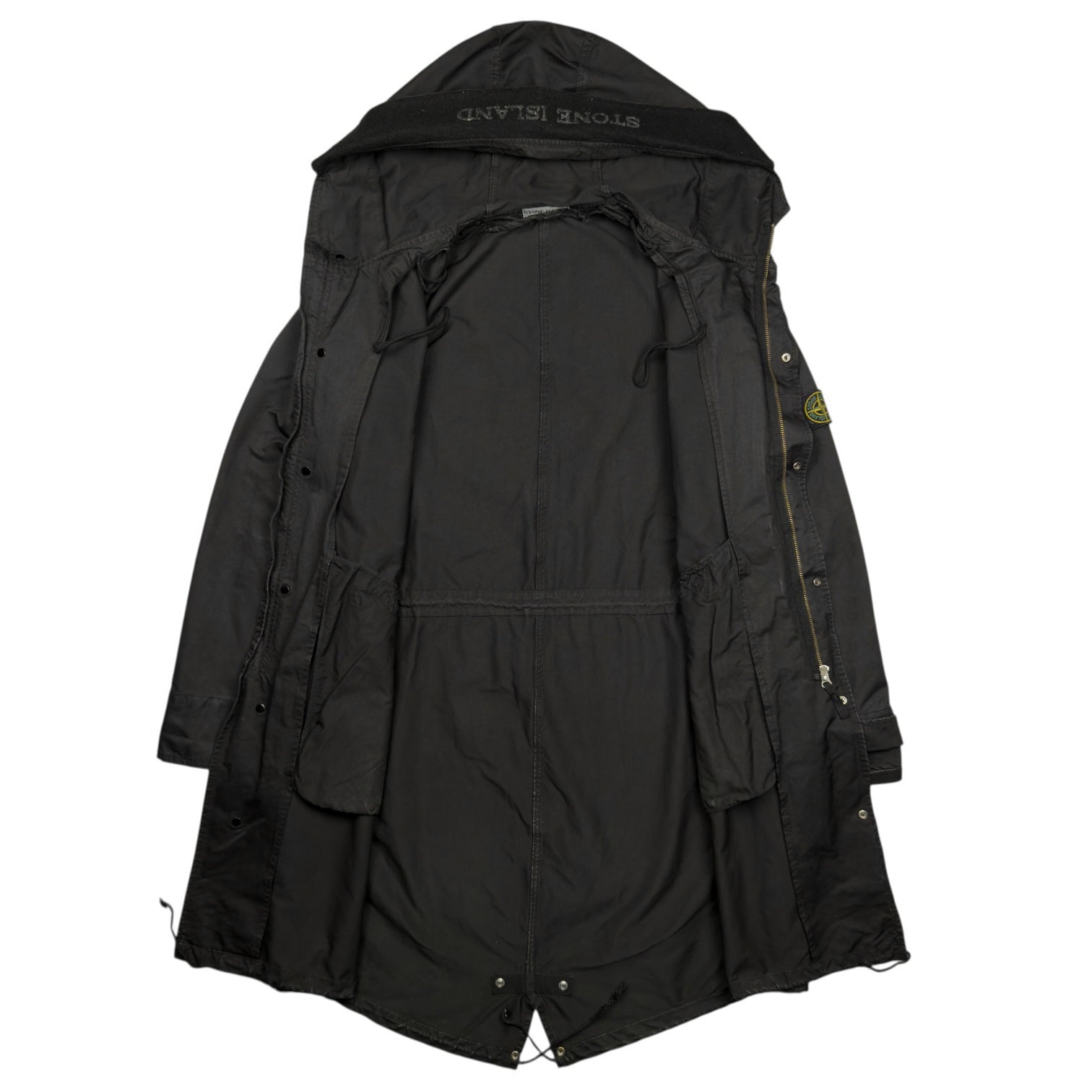 A/W 07 Stone Island David TC Spellout Hood Fishtail Parka Jacket