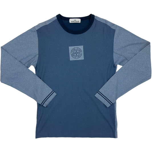 S/S 19 Stone Island Long Sleeve Tela Placcata Logo Tee