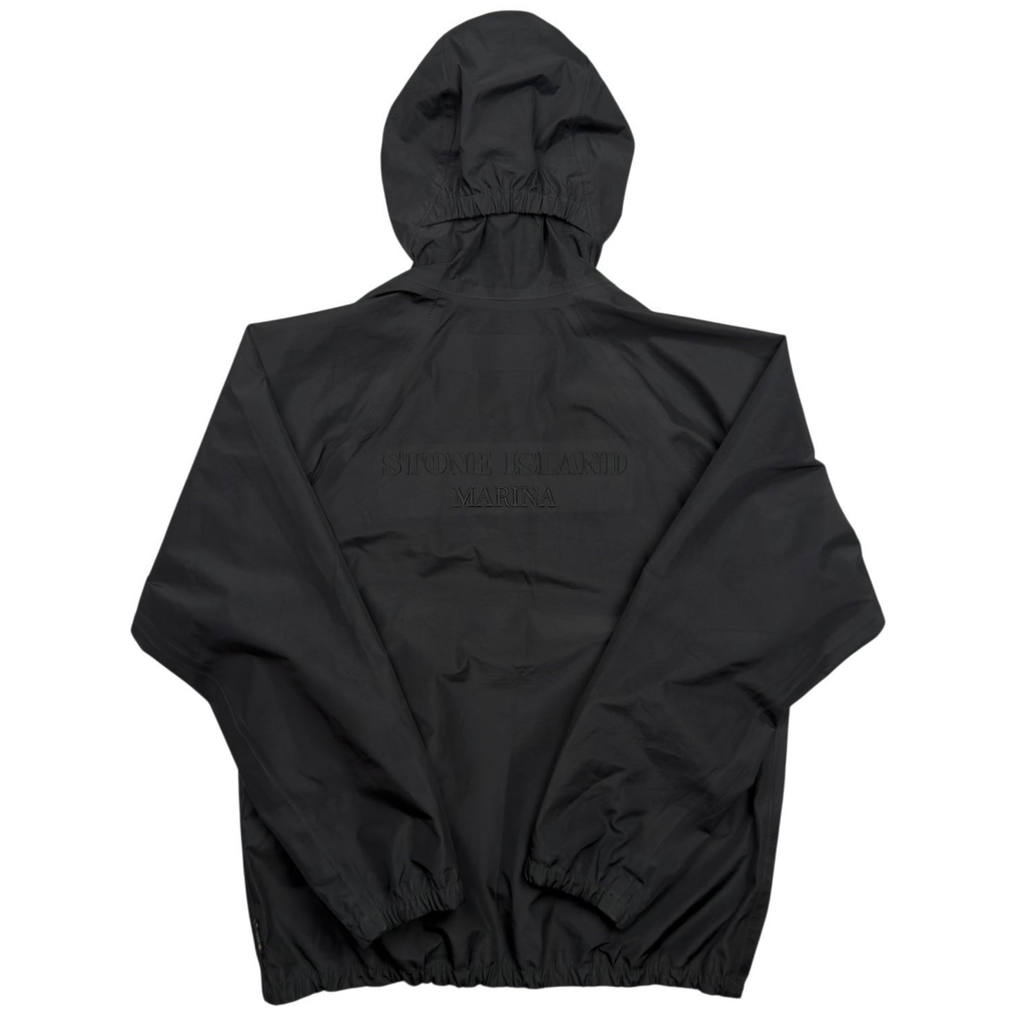 S/S 22 Stone Island Marina 3L Gore-Tex Recycled Polyester Zip Smock - Black