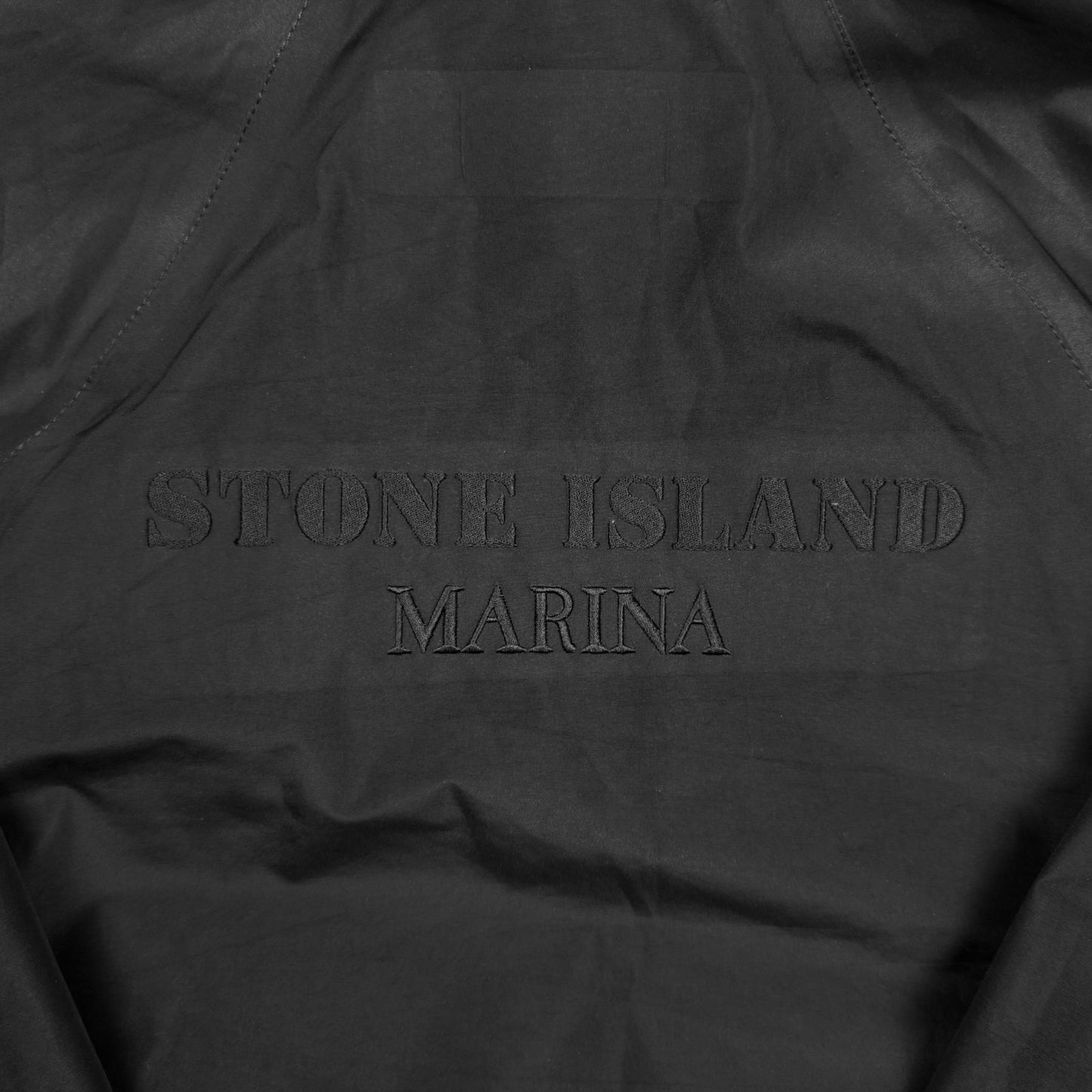 S/S 22 Stone Island Marina 3L Gore-Tex Recycled Polyester Zip Smock - Black
