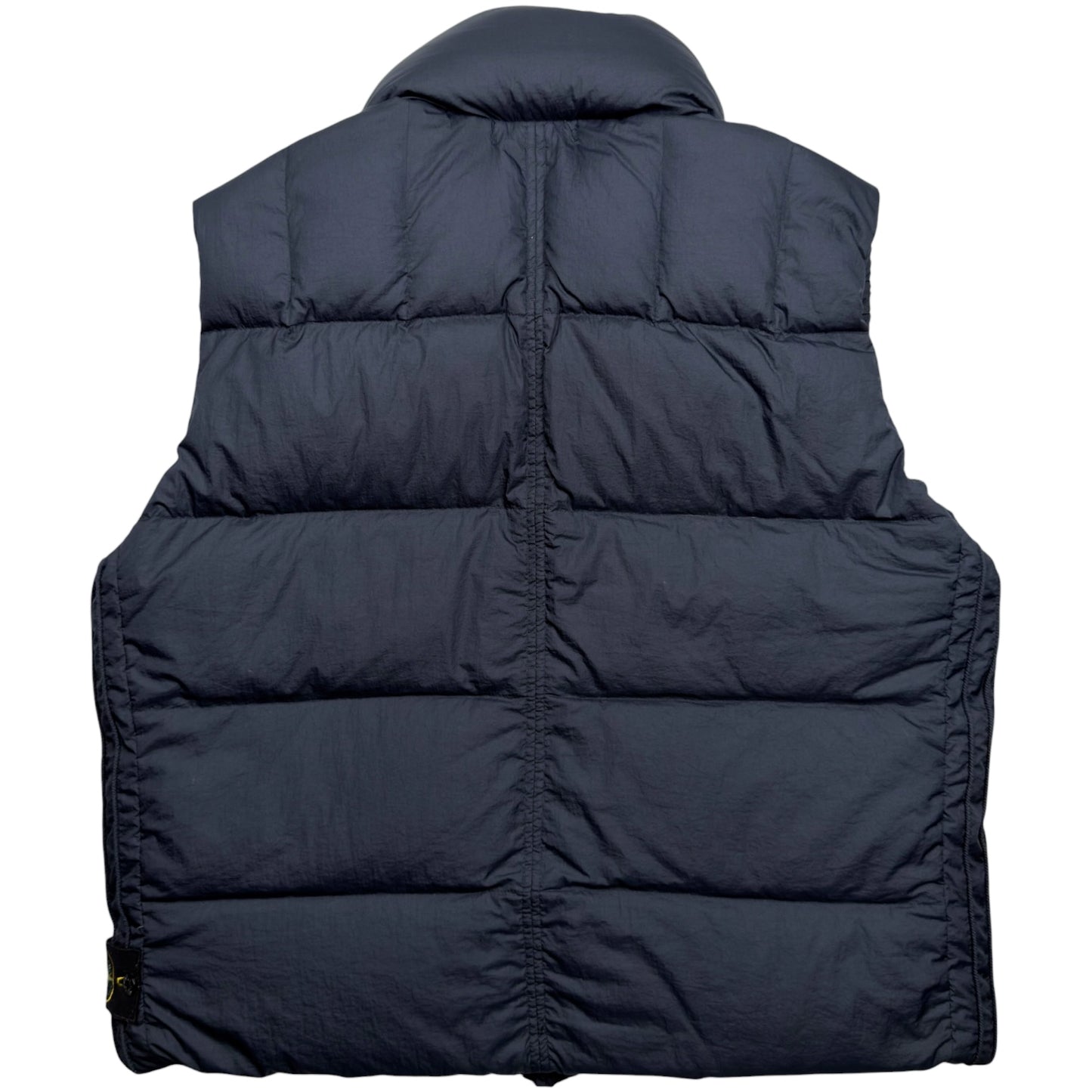 A/W 10 Stone Island Opaque Nylon Tela Down Puffer Gilet - Navy