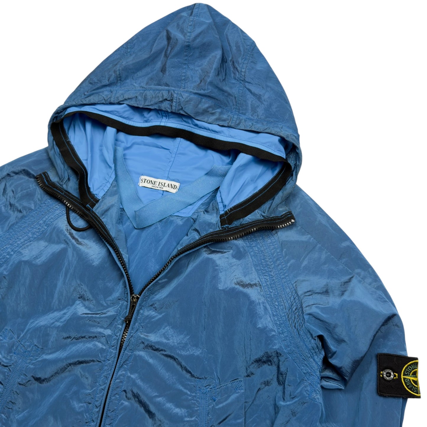 S/S 06 Stone Island Nylon Metal Shimmer Jacket - Blue