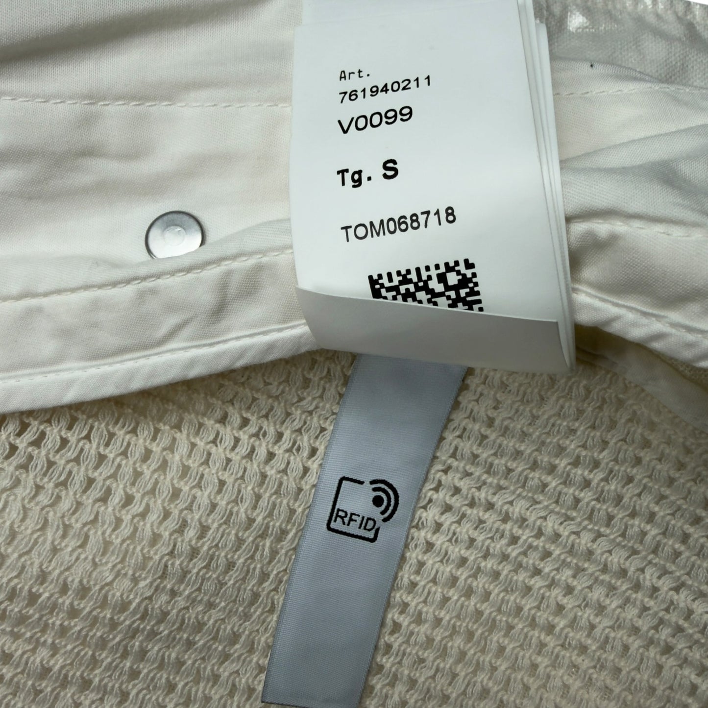 S/S 22 Stone Island Shadow Project Glass Linen TC - White