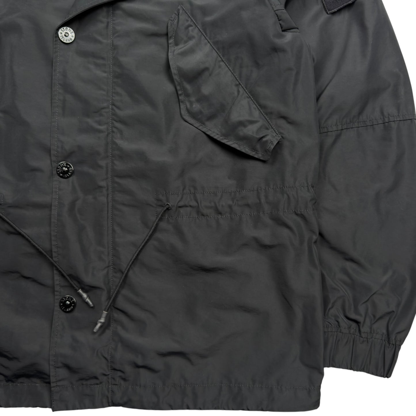 S/S 18 Stone Island Micro Reps Parka Jacket - Black