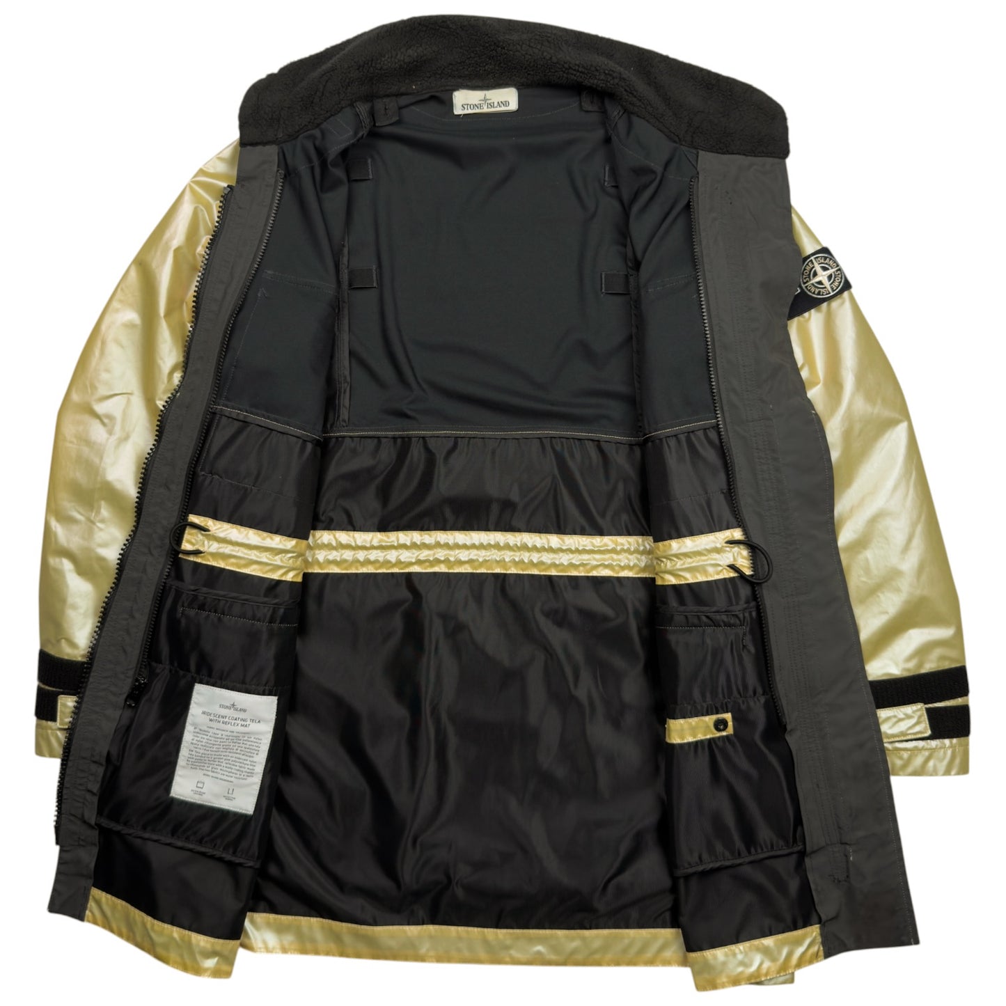 A/W 18 Stone Island Iridescent Coating Tela with Reflex Mat Parka Jacket