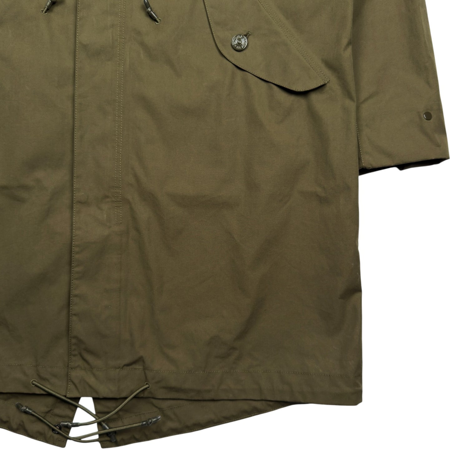 S/S 23 Stone Island O-Ventile Ghost Fishtail Parka Jacket - Khaki