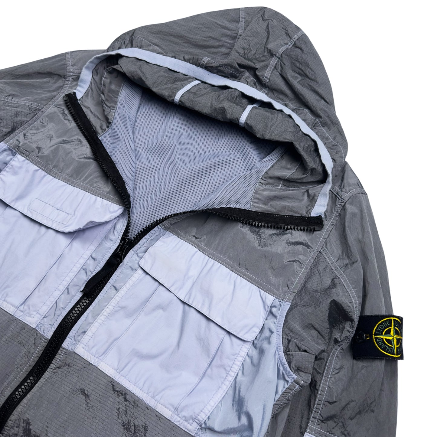 S/S 19 Stone Island Nylon Metal Watro Ripstop Windbreaker Jacket - Lavender