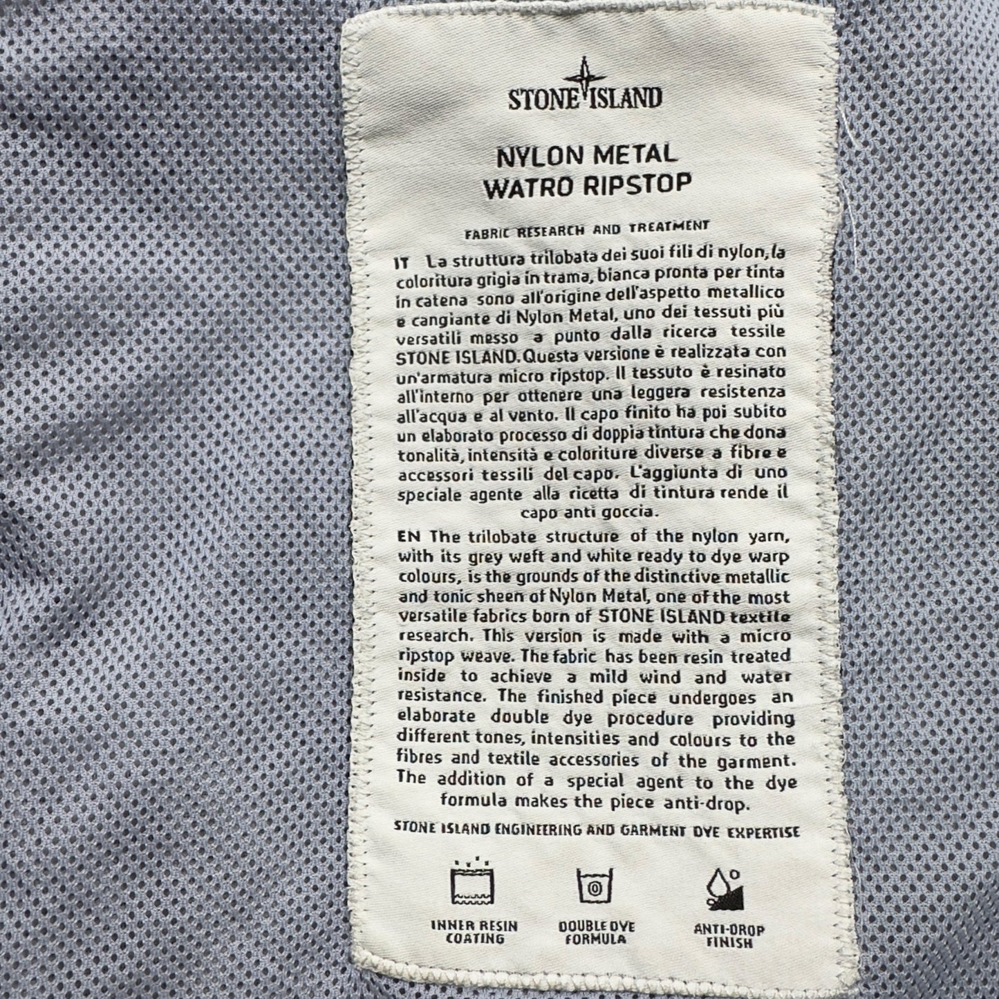 S/S 19 Stone Island Nylon Metal Watro Ripstop Windbreaker Jacket - Lavender