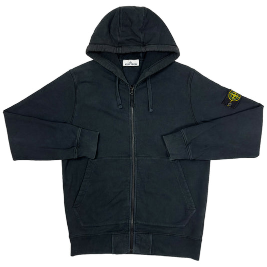 A/W 21 Stone Island Full Zip Hoodie - Black
