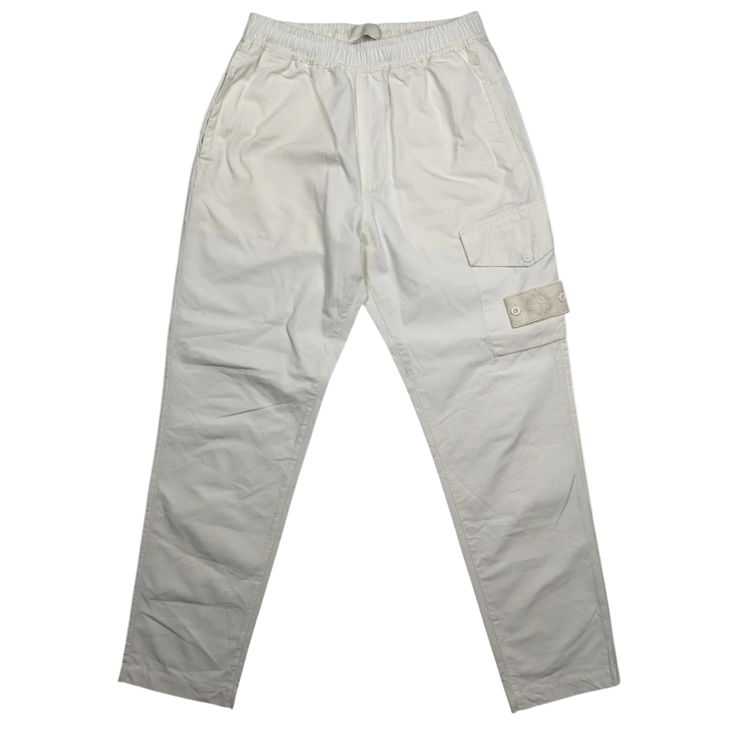 A/W 22 Stone Island Ghost Cargo Trousers - Cream